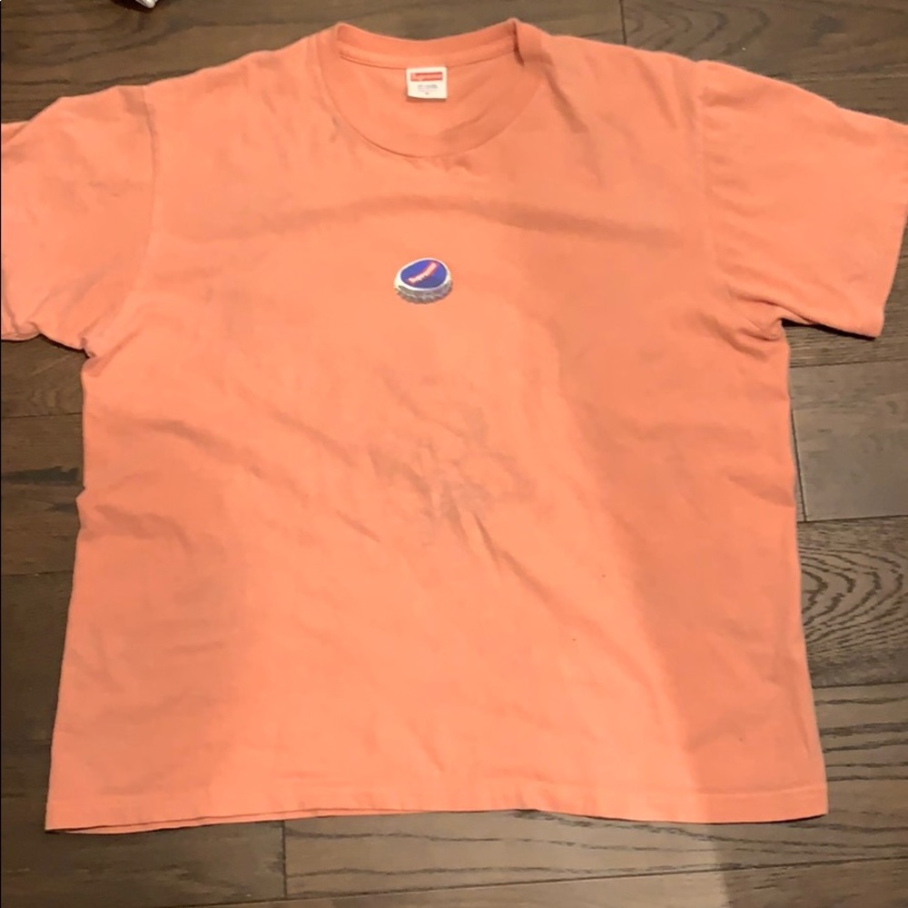 Piss off bottle cap Supreme shirt